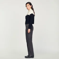 Mulheres Sandro Paris Cardiga De Viscose Certificado