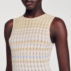 Mulheres Sandro Paris Cardigan De Malha