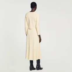 Mulheres Sandro Paris Cardigan Embelezado Com Pedra