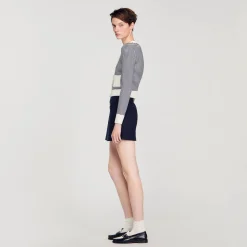 Mulheres Sandro Paris Cardigan Tricotado