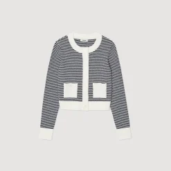Mulheres Sandro Paris Cardigan Tricotado