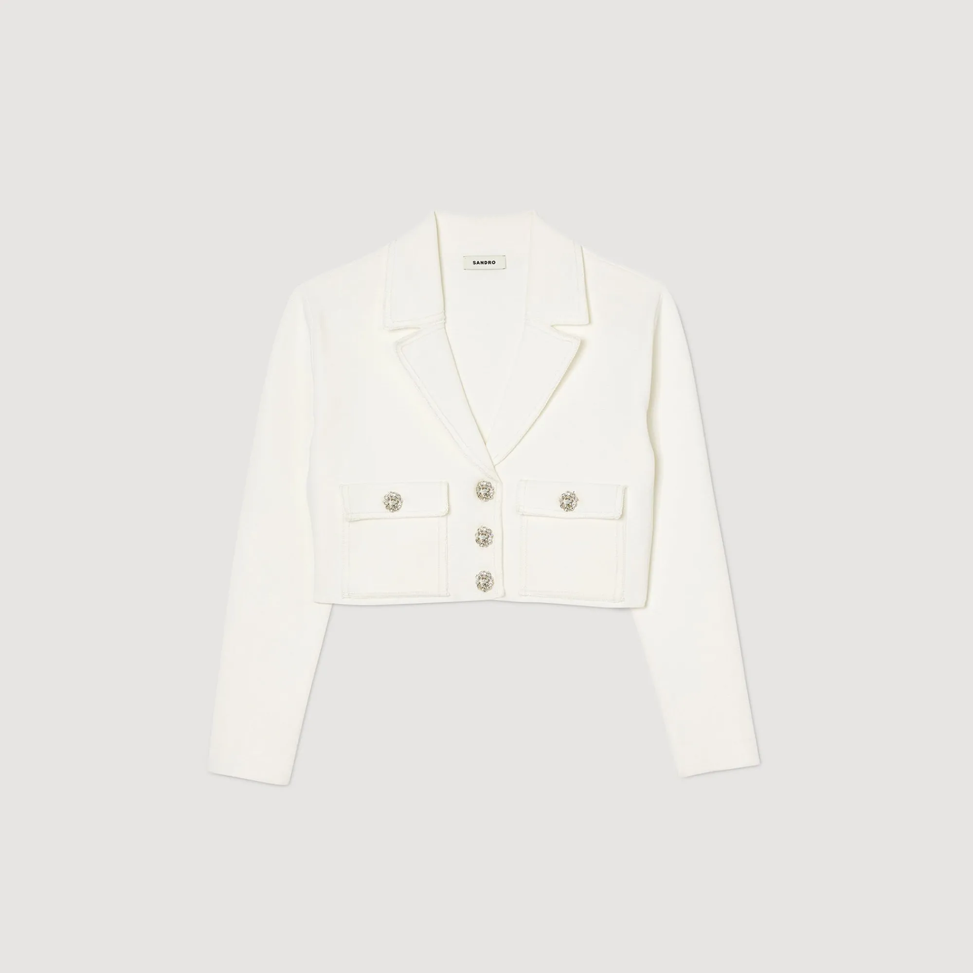 Mulheres Sandro Paris Casaco Cardiga Com Joias