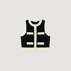 Mulheres Sandro Paris Colete Cardiga