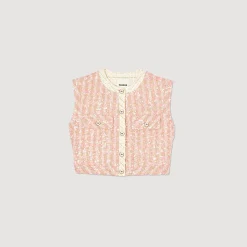 Mulheres Sandro Paris Colete De Sarja