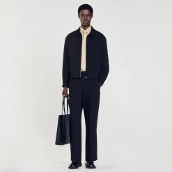 Homem Sandro Paris Jaqueta Com Ziper