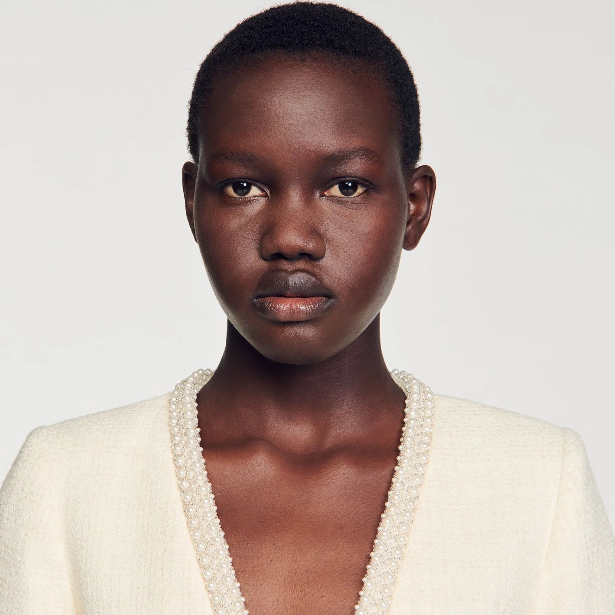 Mulheres Sandro Paris Jaqueta Curta De Sarja