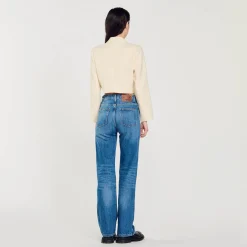 Mulheres Sandro Paris Jaqueta Curta De Tweed Com Botoes