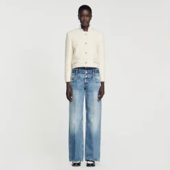 Mulheres Sandro Paris Jaqueta De Sarja