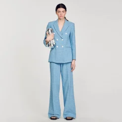 Mulheres Sandro Paris Jaqueta De Tweed Sob Medida