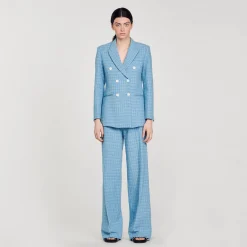 Mulheres Sandro Paris Jaqueta De Tweed Sob Medida