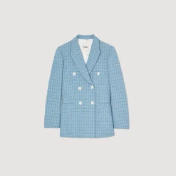 Mulheres Sandro Paris Jaqueta De Tweed Sob Medida