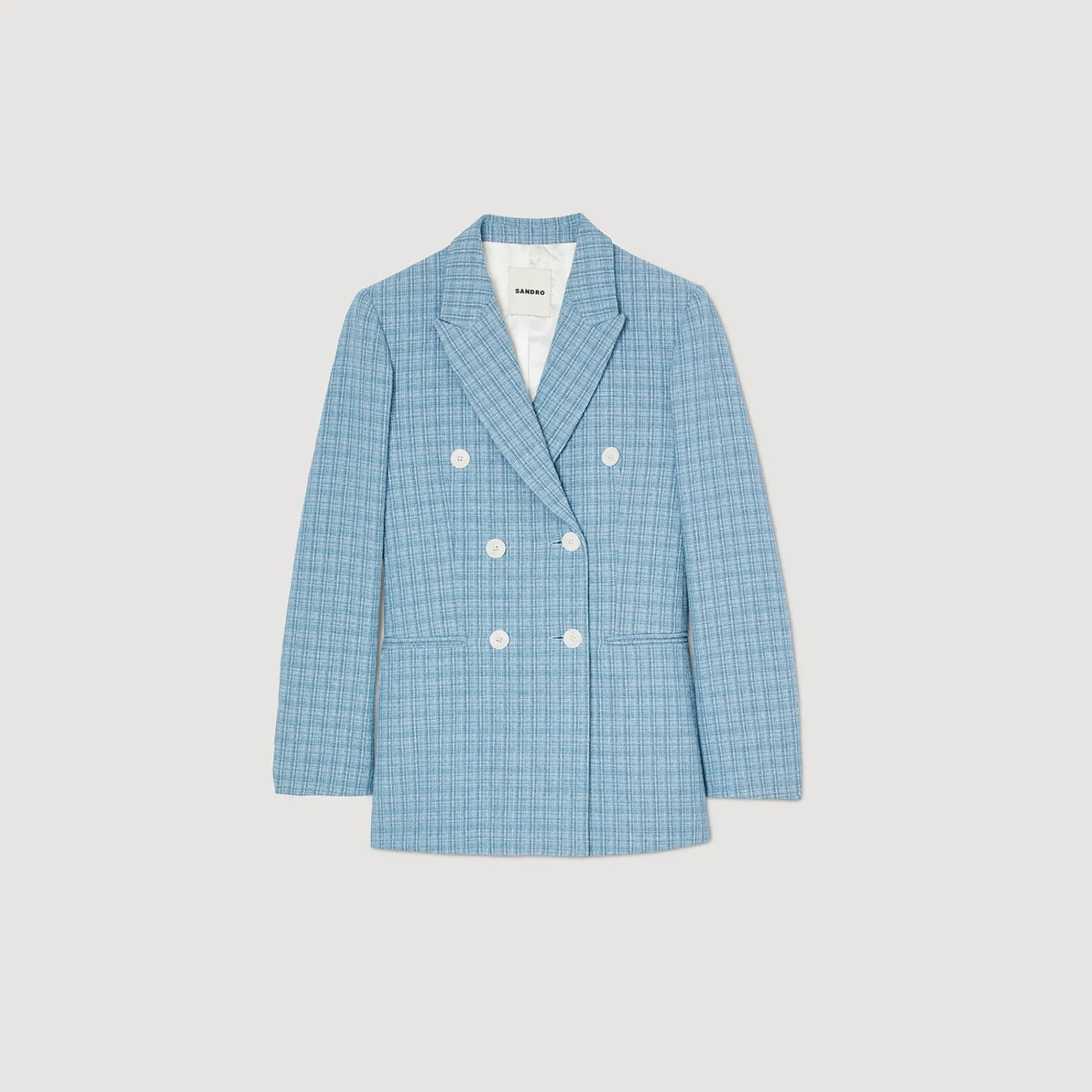 Mulheres Sandro Paris Jaqueta De Tweed Sob Medida