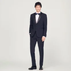 Homem Sandro Paris Jaqueta Smoking Com Cetim