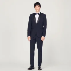 Homem Sandro Paris Jaqueta Smoking Com Cetim