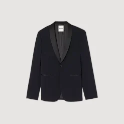 Homem Sandro Paris Jaqueta Smoking Com Cetim