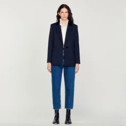 Mulheres Sandro Paris Jaqueta Sob Medida