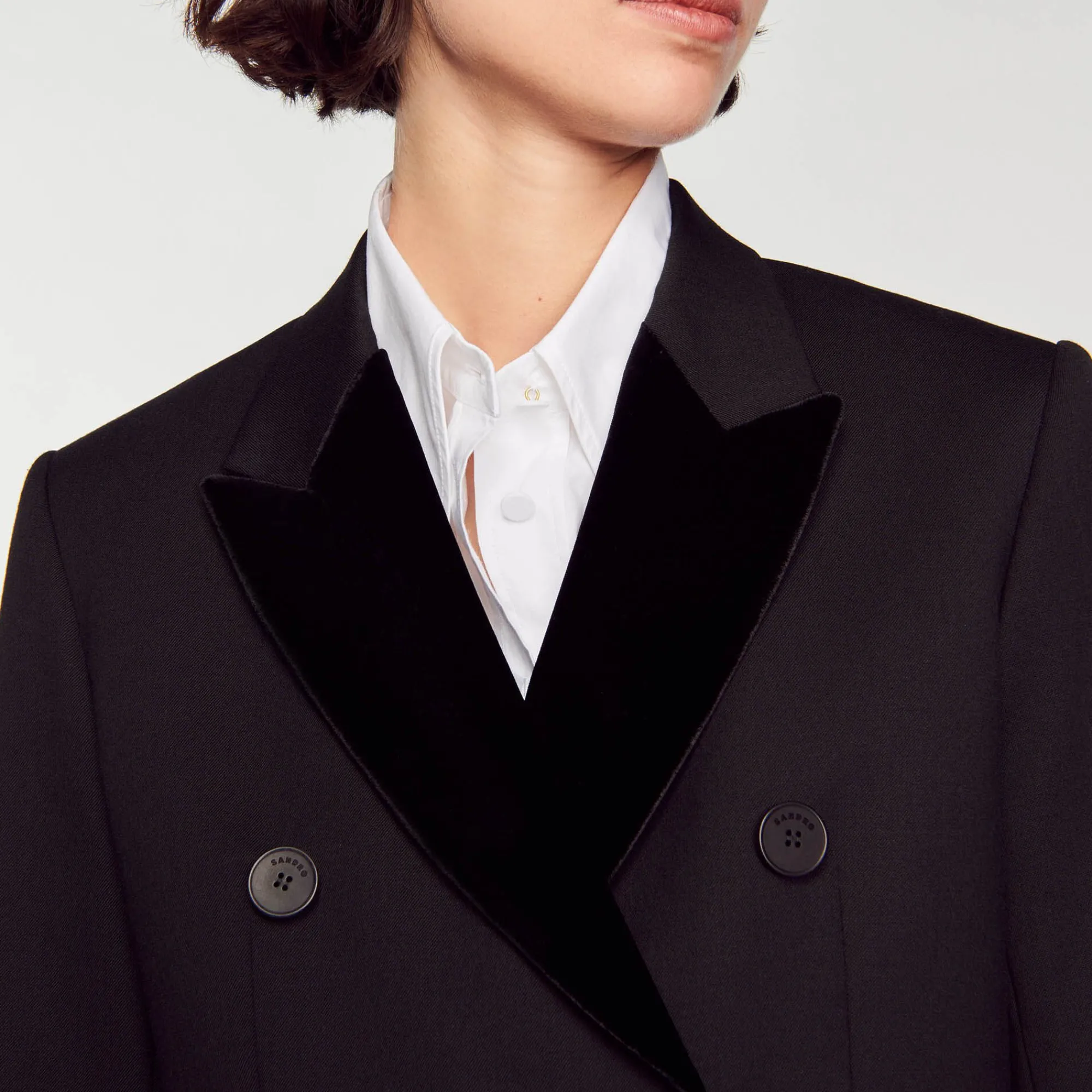 Mulheres Sandro Paris Jaqueta Sob Medida