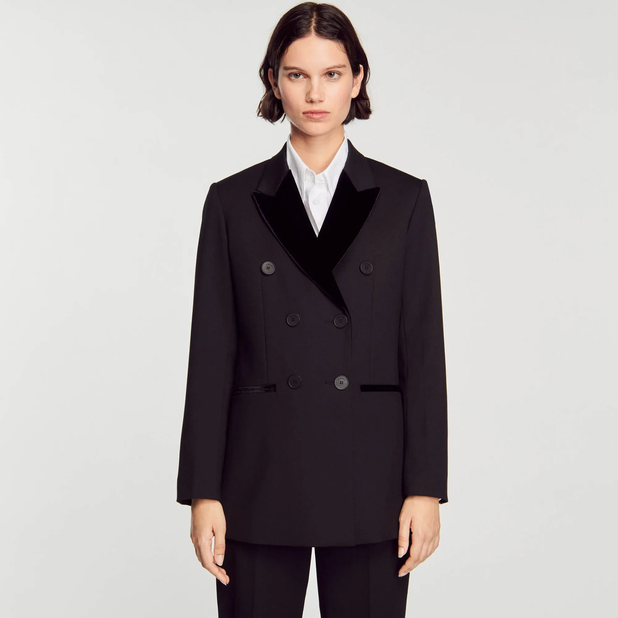 Mulheres Sandro Paris Jaqueta Sob Medida