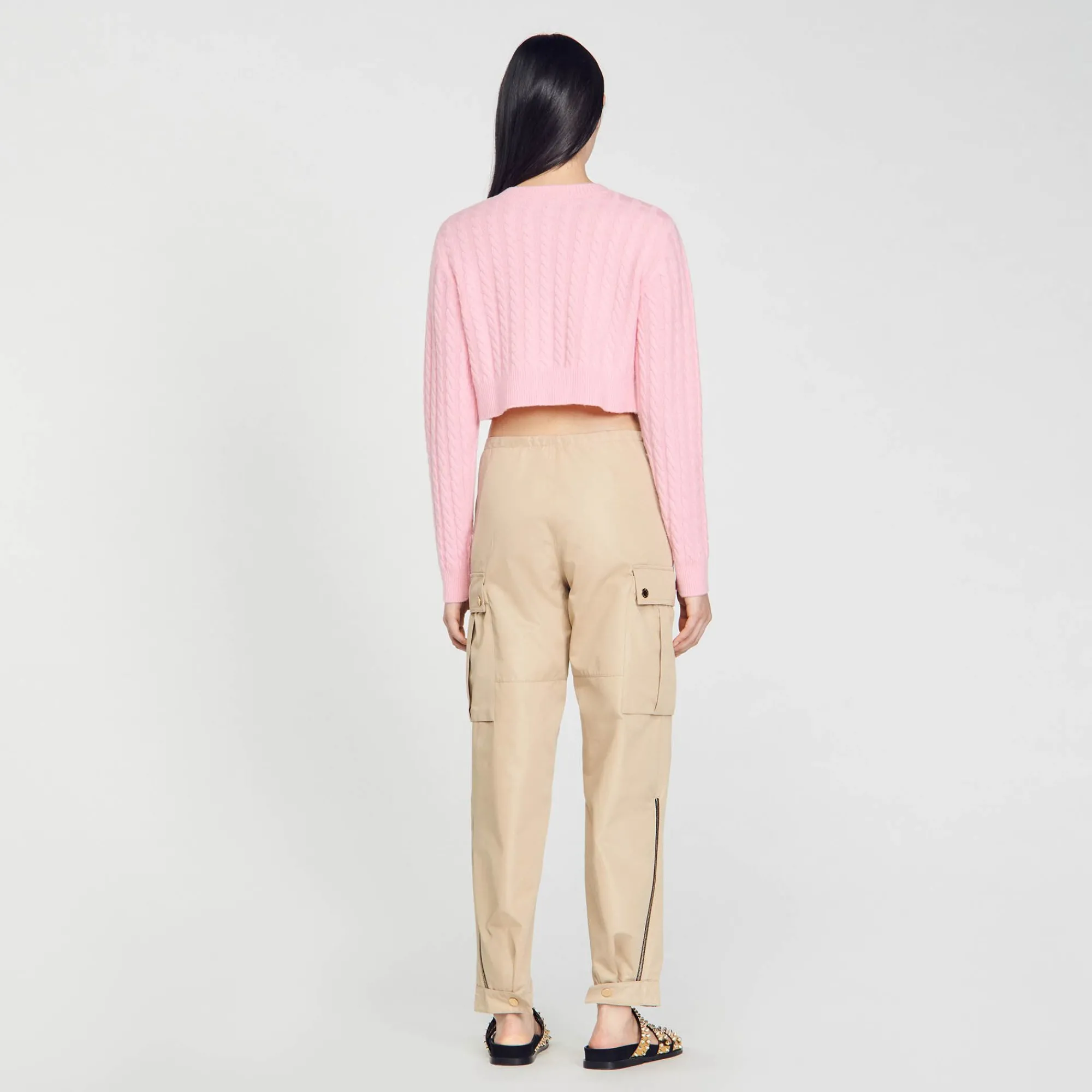 Mulheres Sandro Paris Jaqueta Tricotada