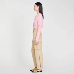 Mulheres Sandro Paris Jaqueta Tricotada