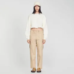 Mulheres Sandro Paris Moletom Recortado