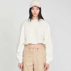 Mulheres Sandro Paris Moletom Recortado