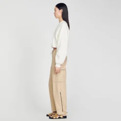 Mulheres Sandro Paris Moletom Recortado