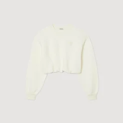 Mulheres Sandro Paris Moletom Recortado