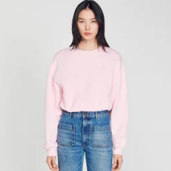 Mulheres Sandro Paris Moletom Recortado