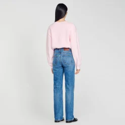 Mulheres Sandro Paris Moletom Recortado