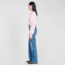 Mulheres Sandro Paris Moletom Recortado