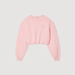 Mulheres Sandro Paris Moletom Recortado