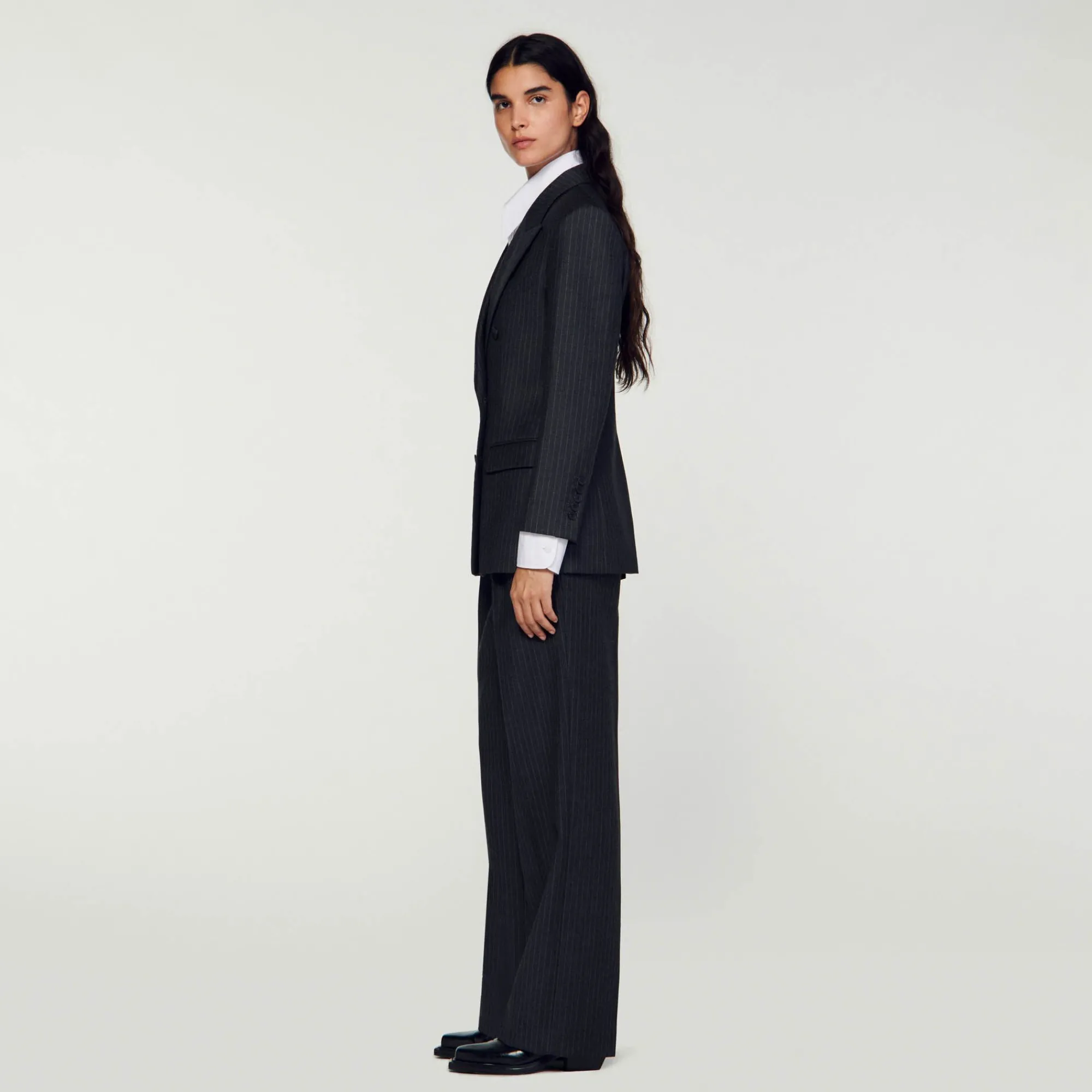 Mulheres Sandro Paris Paleto Listrado