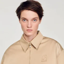 Mulheres Sandro Paris Parka Curta