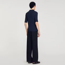 Homem Sandro Paris Polo De Algodao