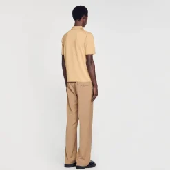 Homem Sandro Paris Polo De Malha De Manga Curta