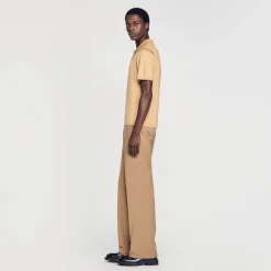 Homem Sandro Paris Polo De Malha De Manga Curta