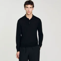 Homem Sandro Paris Polo De Malha Fina