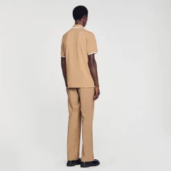 Homem Sandro Paris Polo Pique De Algodao