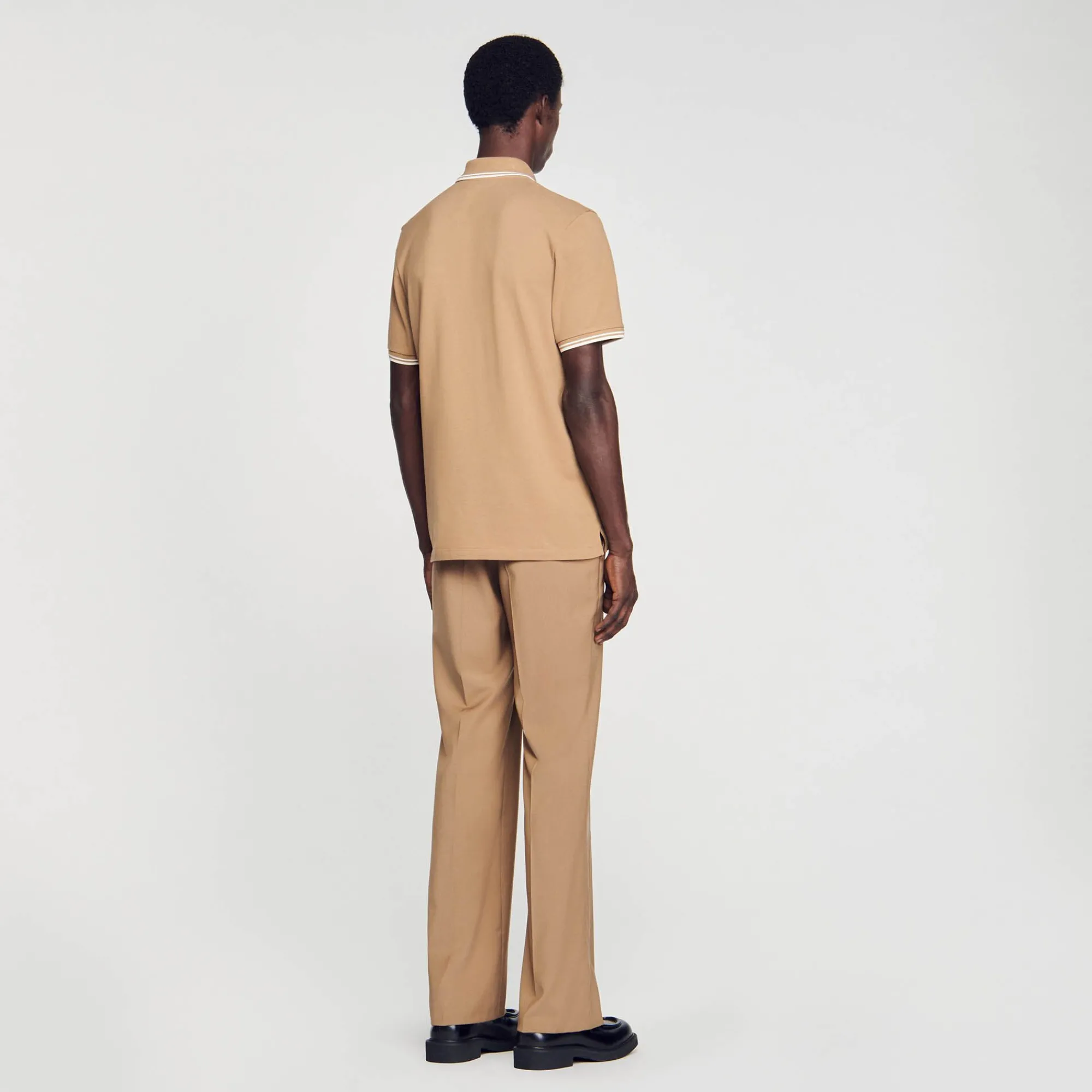 Homem Sandro Paris Polo Pique De Algodao