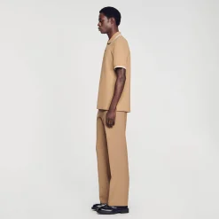 Homem Sandro Paris Polo Pique De Algodao