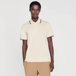 Homem Sandro Paris Polo Pique De Algodao