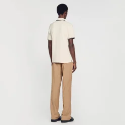 Homem Sandro Paris Polo Pique De Algodao