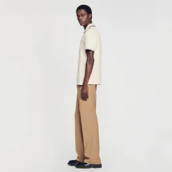 Homem Sandro Paris Polo Pique De Algodao