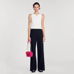 Mulheres Sandro Paris Regata Com Decote Em Joia