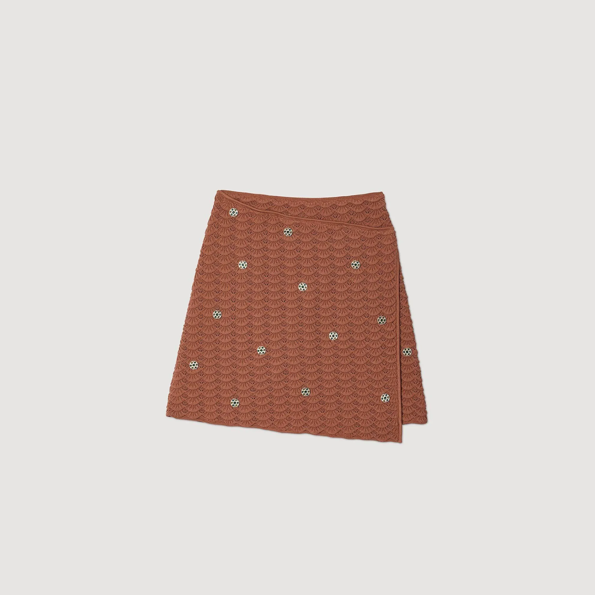 Mulheres Sandro Paris Saia Curta Assimetrica