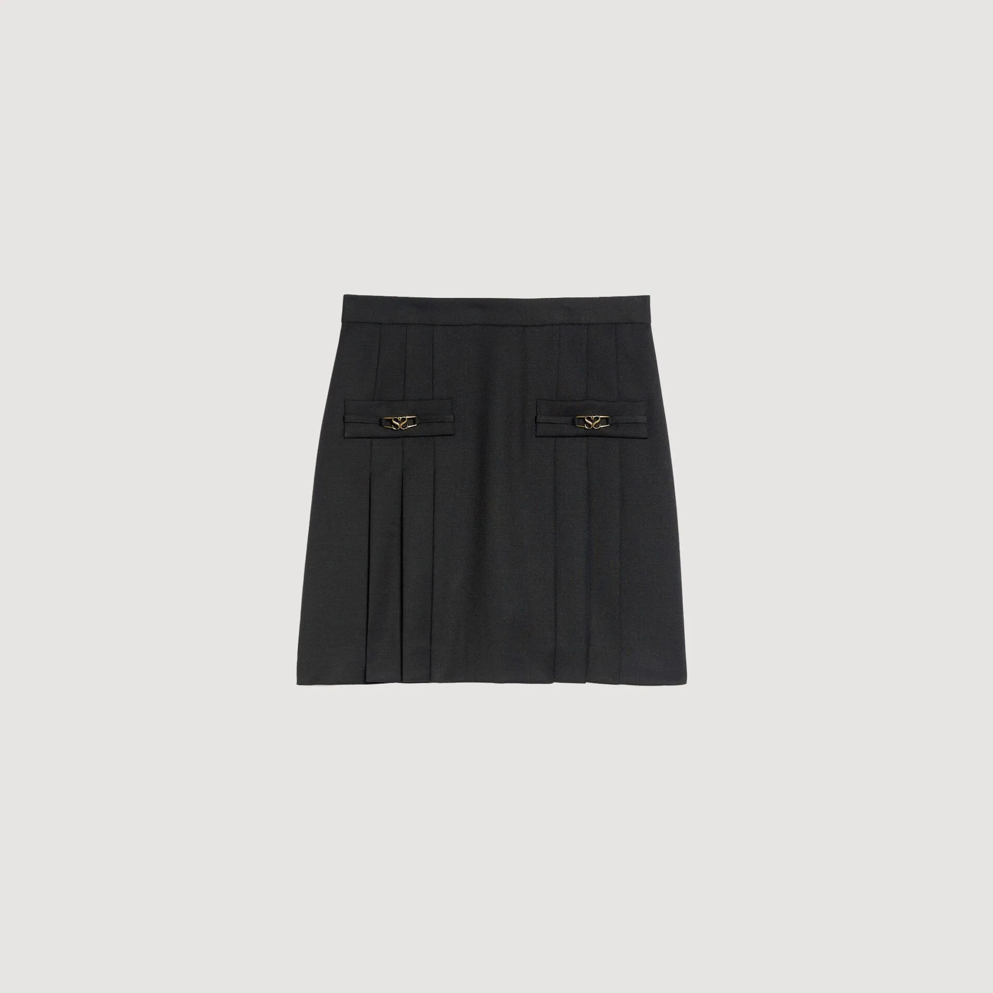 Mulheres Sandro Paris Saia Curta Com Pregas Acolchoadas