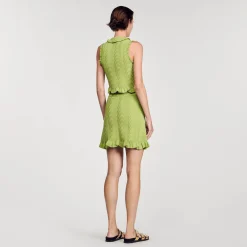 Mulheres Sandro Paris Saia Curta De Malha