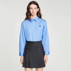 Mulheres Sandro Paris Saia Curta Listrada