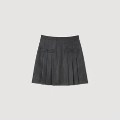 Mulheres Sandro Paris Saia Curta Listrada